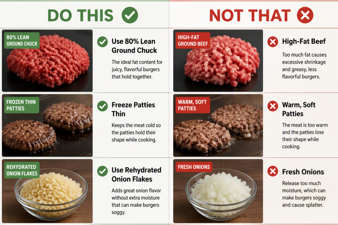 Foolproof Homemade McDonald's Burger That Never Fails 8 Step 6: Cook the Patties