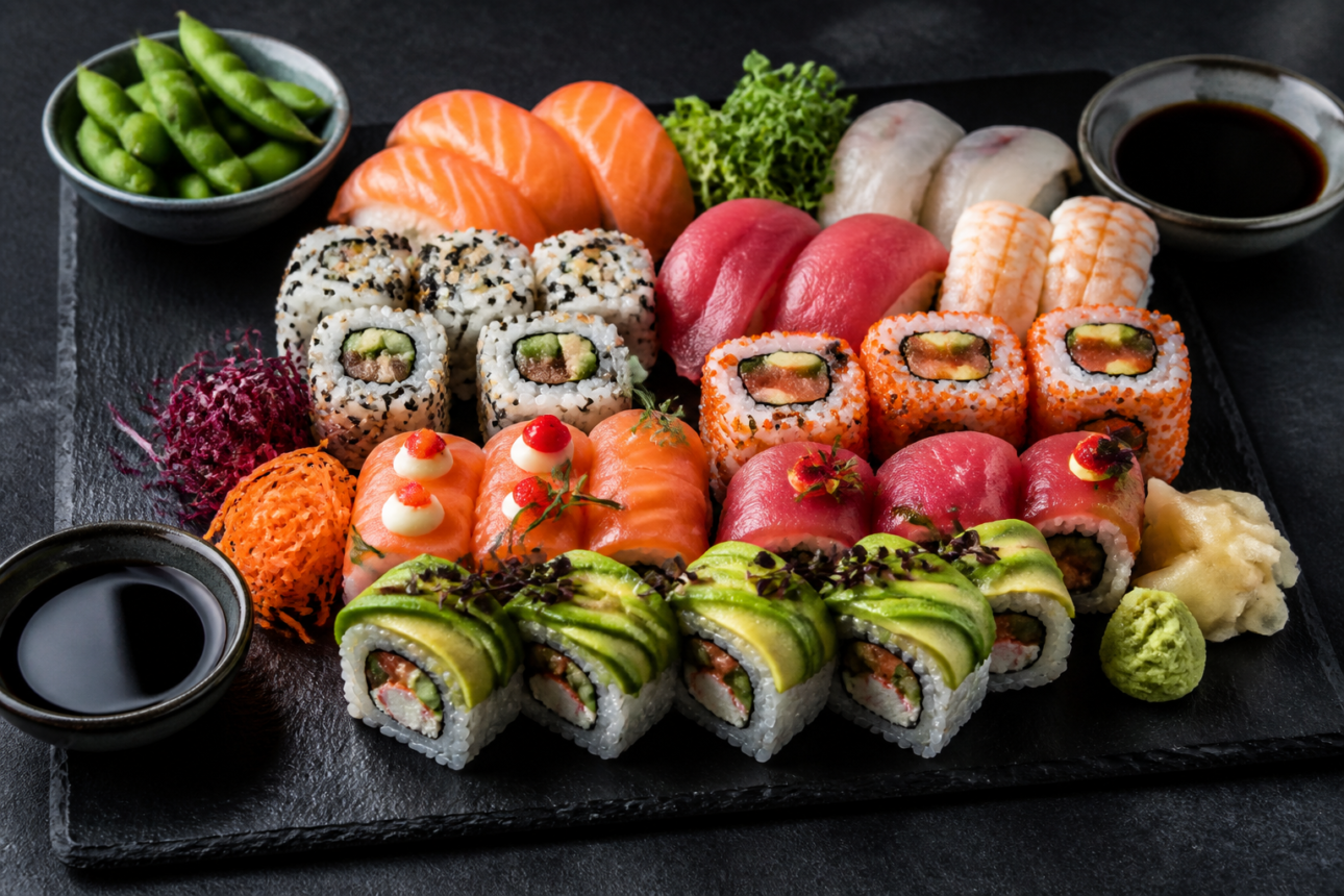 15 Cozy and Crowd-Pleasing Board Night Ideas the Whole Family Will Love 6 4. The Sushi and Sashimi Platter