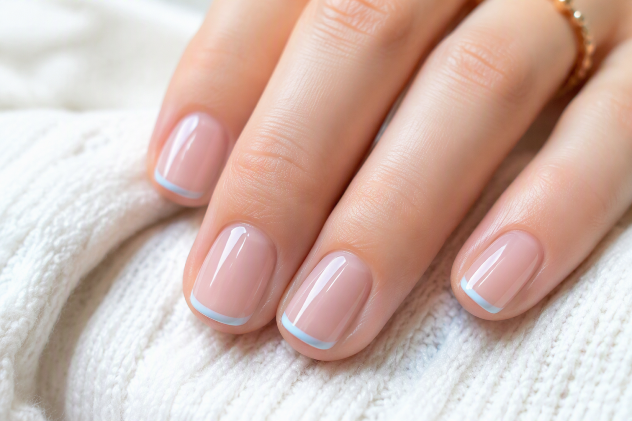 10 Creative August Nail Ideas for Summer Vacations 2 2. Easy Micro French Tips