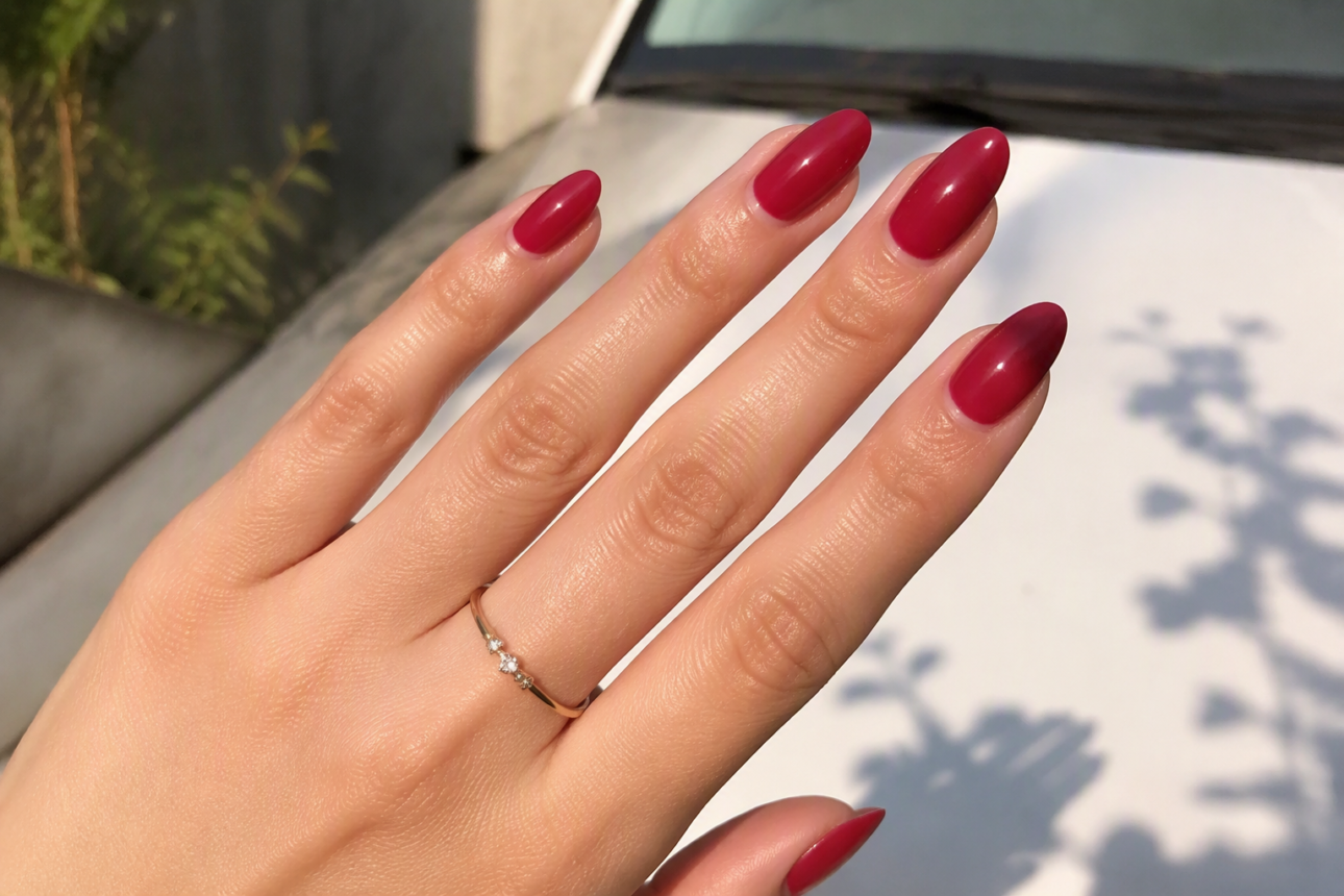 12 Beautiful August Nail Designs Everyone Should Know 3 1. Juicy Raspberry Nails