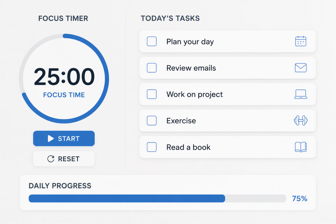 11 Genius Little Things to Do for a More Productive Day 8 6. The 3-5 Daily Task Limit