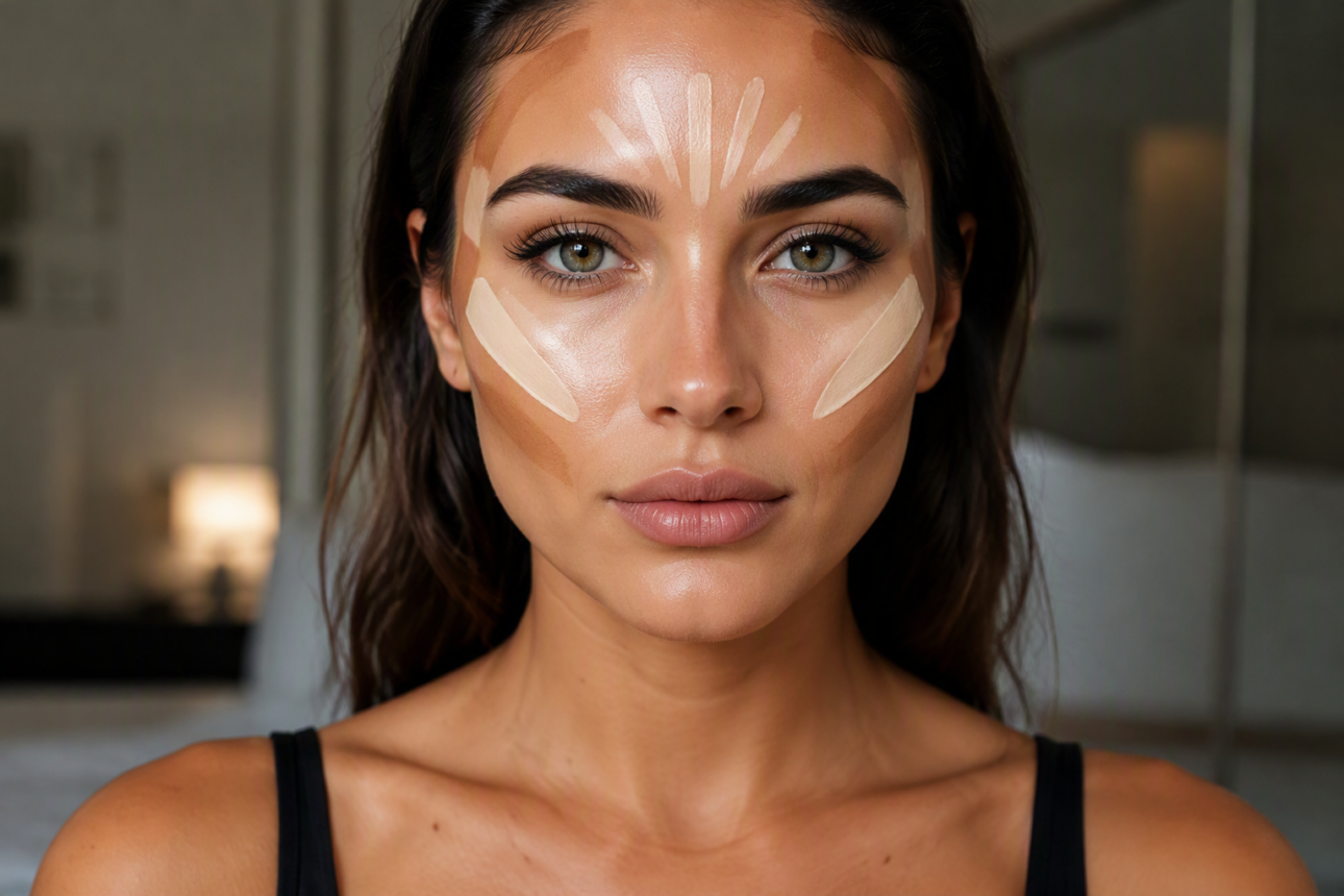 12 Expert Makeup Tips for Round Faces That Slim the Face 6 4. Beautiful Contour Setting Time
