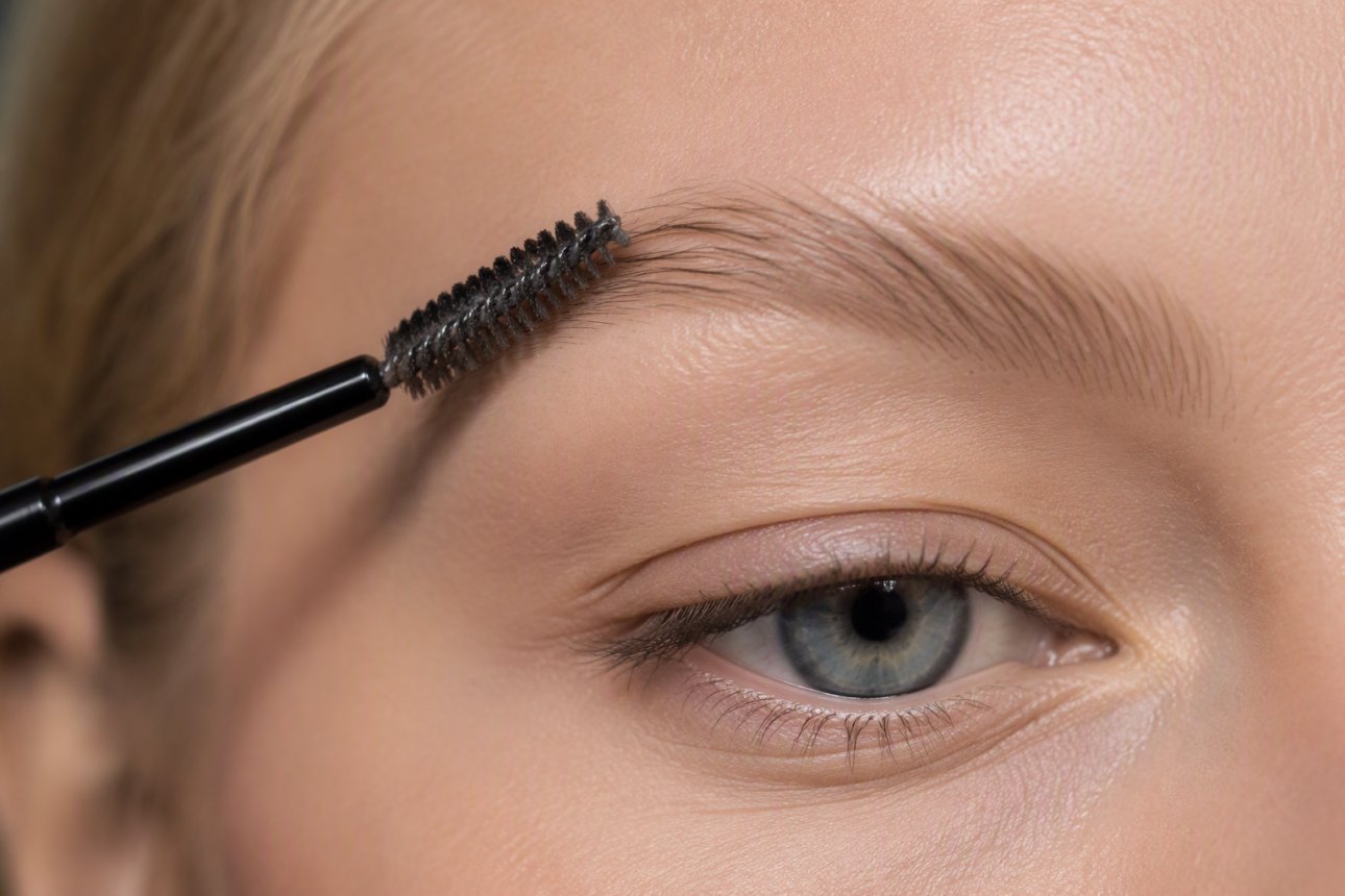 10 Creative Makeup Ideas That Suit Blonde Hair Perfectly 4 2. Easy Tinted Brow Gel Application