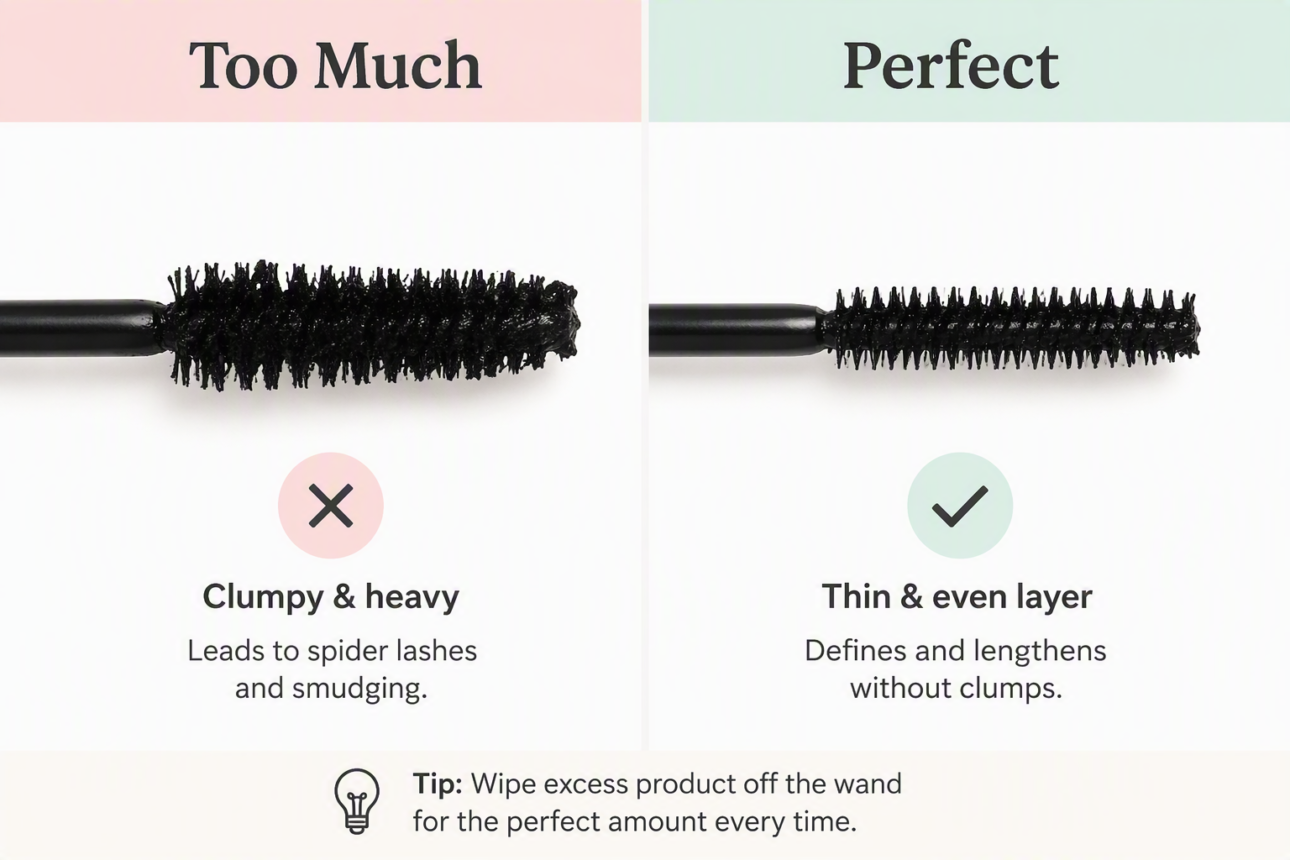 How to Make Mascara Less Clumpy Like a Pro 4 Step 2: Wiggle at the Base