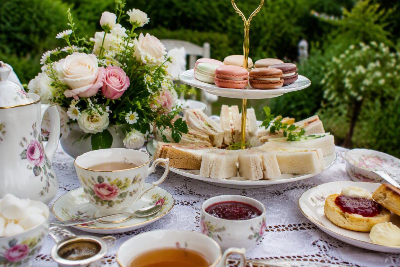 13 Creative Engagement Party Ideas for Cozy Nights at Home 5 3. Sophisticated Garden Tea Party