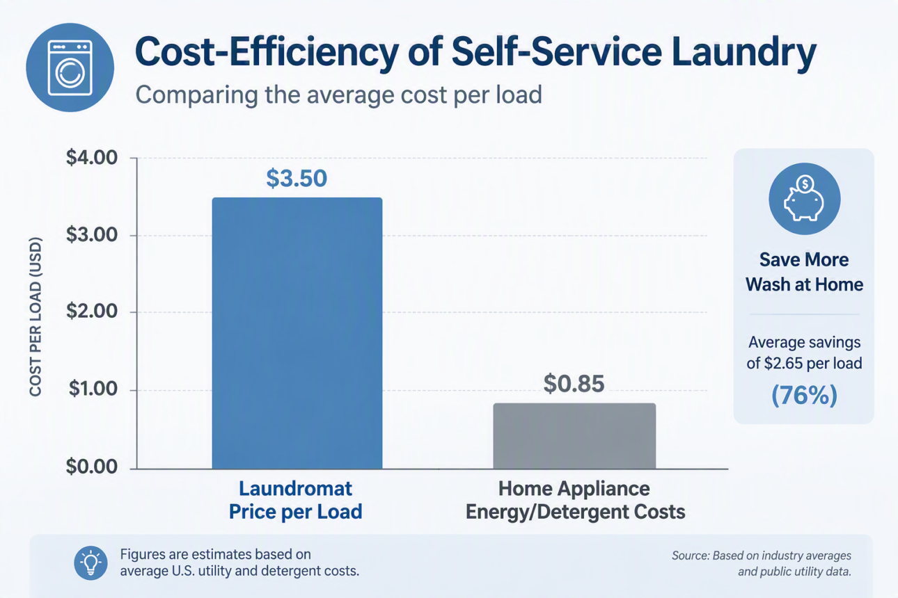 Self-Service Laundry: How It Works and When to Use One 4 Economic Benefits and Pricing Structure