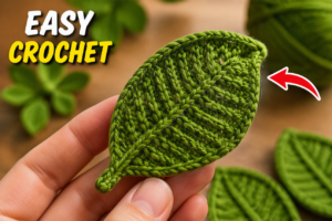 How to Crochet a Leaf Pattern for Beginners easy crochet leaf pattern diy