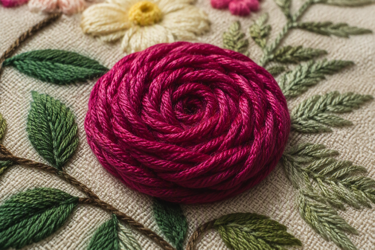 12 Creative Embroidery Stitch Ideas for Beginners 7 5. Precise Satin Stitch Filling