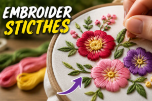 12 Creative Embroidery Stitch Ideas for Beginners embroider sticthes ideas