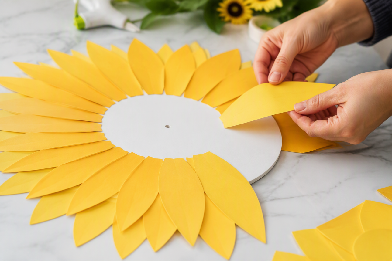 How to Make Sunflower Paper Crafts Step by Step 3 Step 1: Measure and Cut Your Petals
