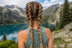 How to Style Double Braided Pigtails the Easy Way double braided pigtails diy