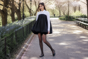 14 Popular Coquette Outfit Ideas That Boost Curb Appeal Stunning Bubble Dress and Structured Shirt