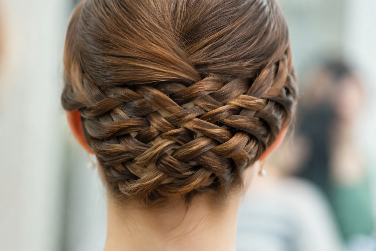 11 Simple Braided Pigtails Hairstyles for Beginners 8 6. Aesthetic Criss-Crossed French Pigtails