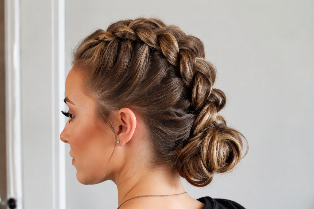 9 Expert Braided Dutch Hairstyles You Will Love 6 4. Modern Mohawk Dutch Braided Bun