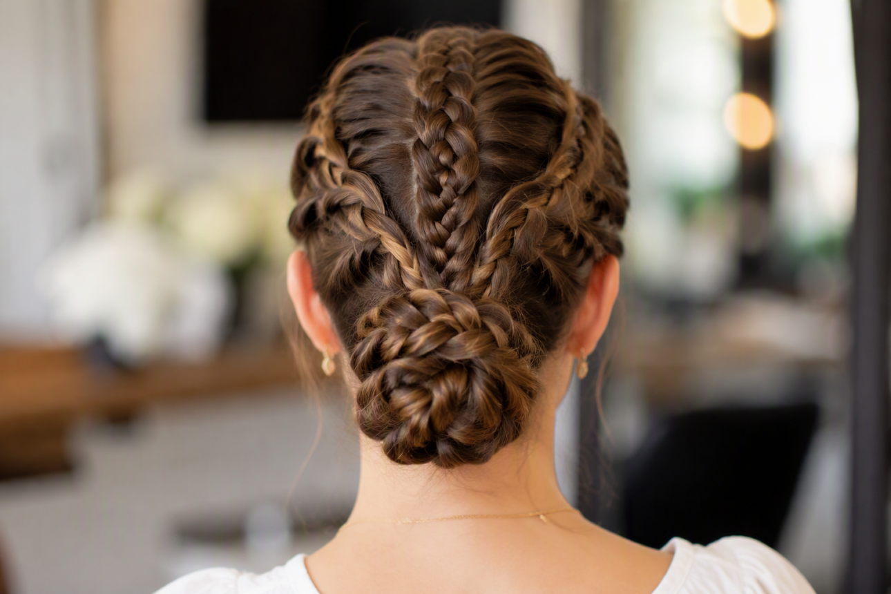 9 Expert Braided Dutch Hairstyles You Will Love 10 8. Brilliant Multi-Section Braided Bun