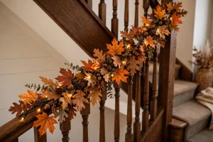 autumn stair garland