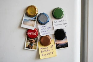 bottle cap magnets cluster