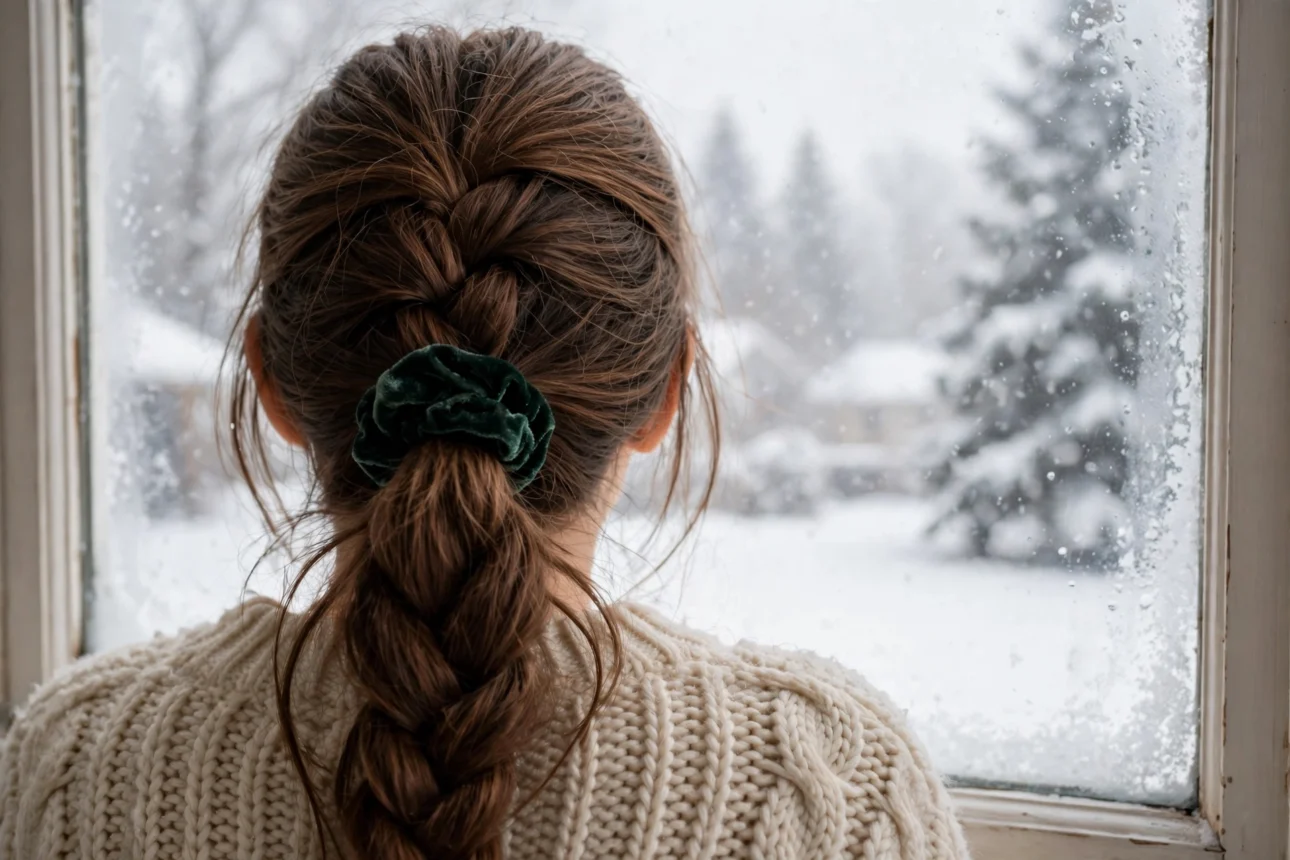 braided_ponytail_snowy_window braided ponytail snowy window