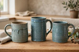 ceramic mugs countertop