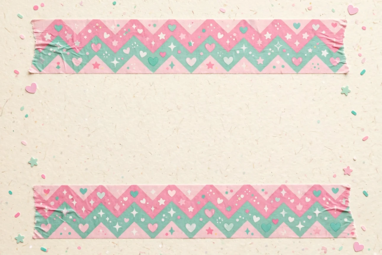 chevron_washi_frame chevron washi frame