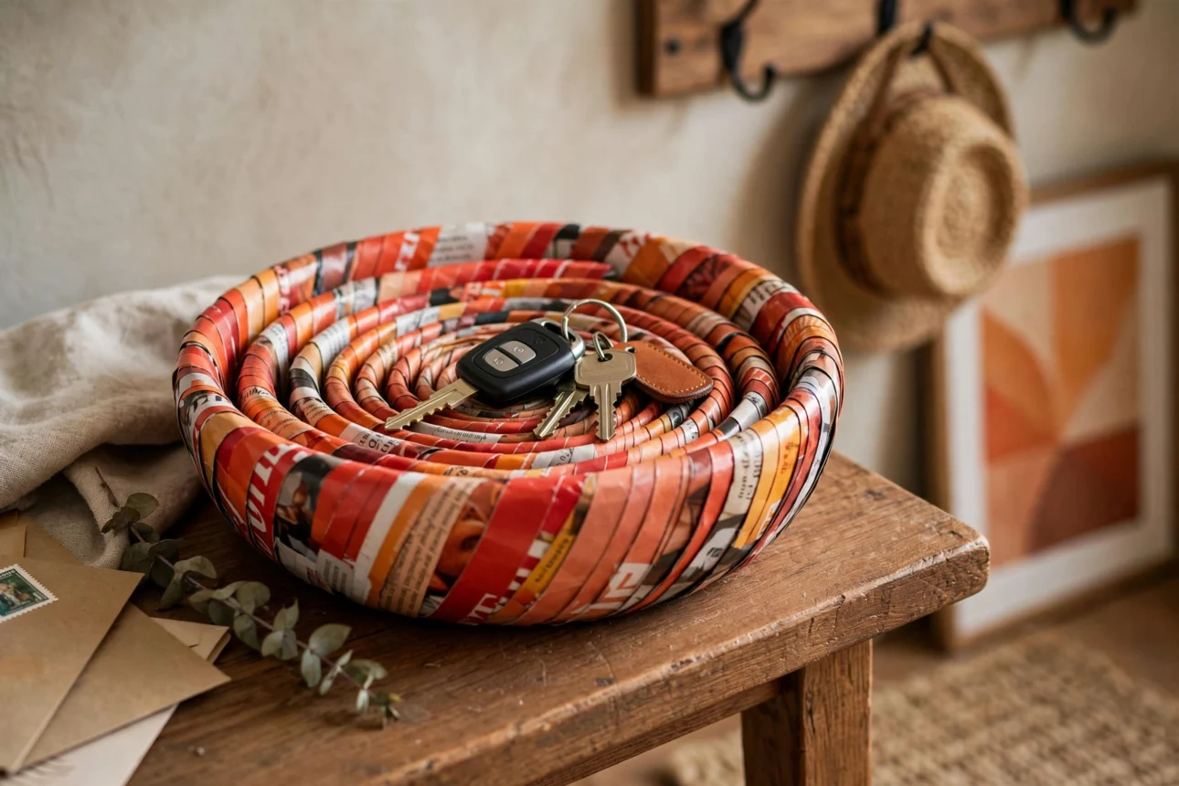 coiled_magazine_bowl_keys coiled magazine bowl keys