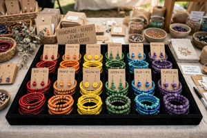 color coded jewelry tray