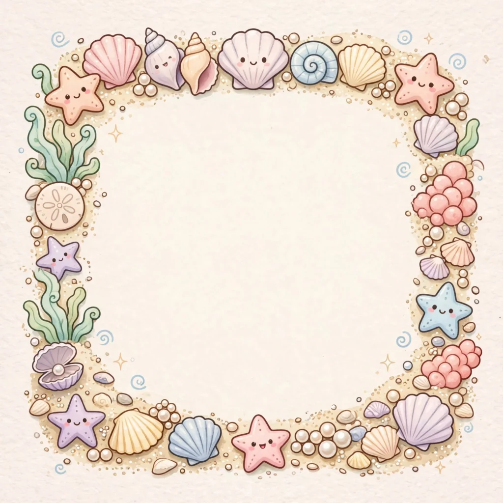 kawaii_beach_frame kawaii beach frame