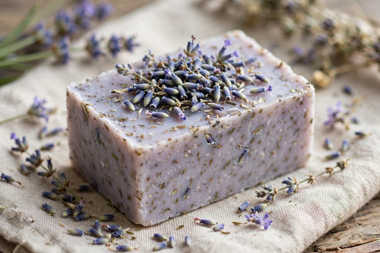 lavender soap closeup