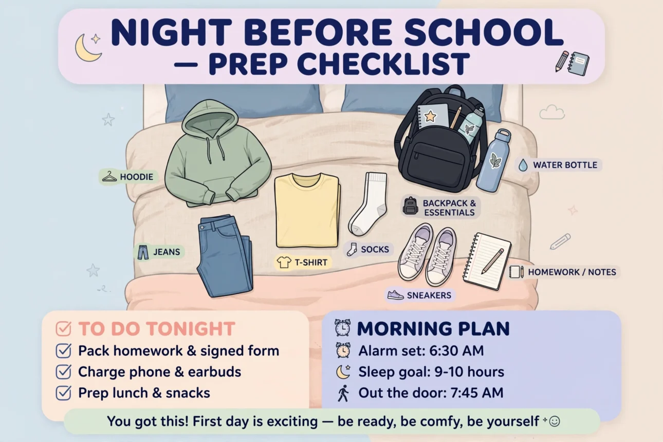 night_before_school_checklist night before school checklist