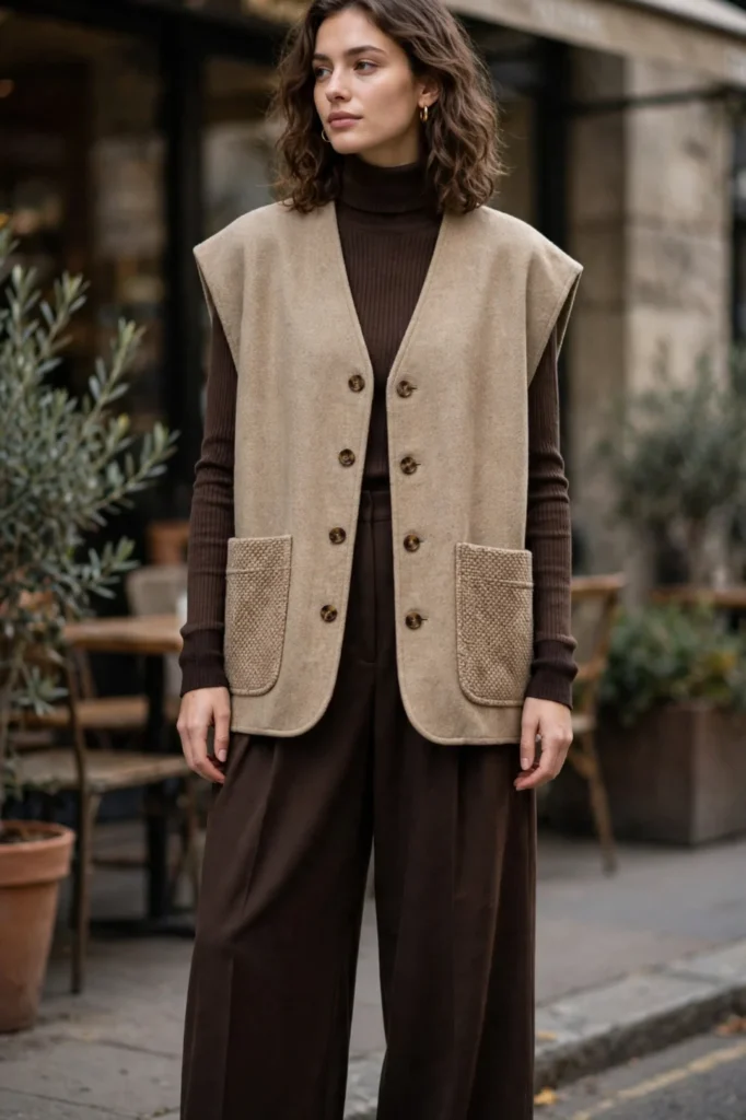 oversized_vest_turtleneck_trousers oversized vest turtleneck trousers