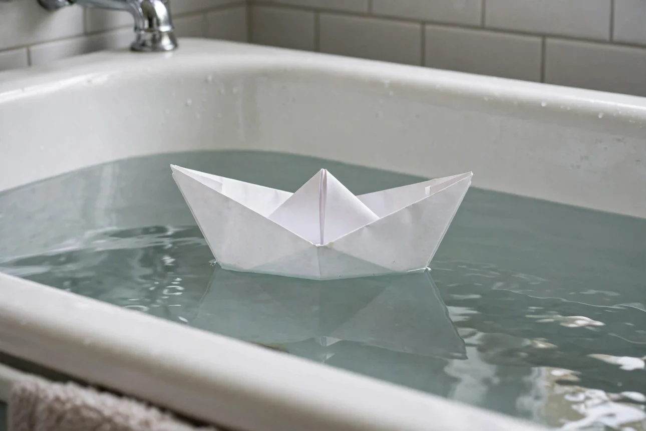 paper_boat_bathtub paper boat bathtub