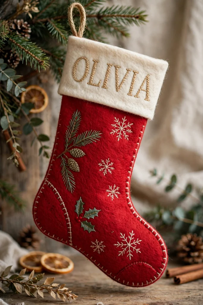 personalized_felt_stocking_olivia personalized felt stocking olivia