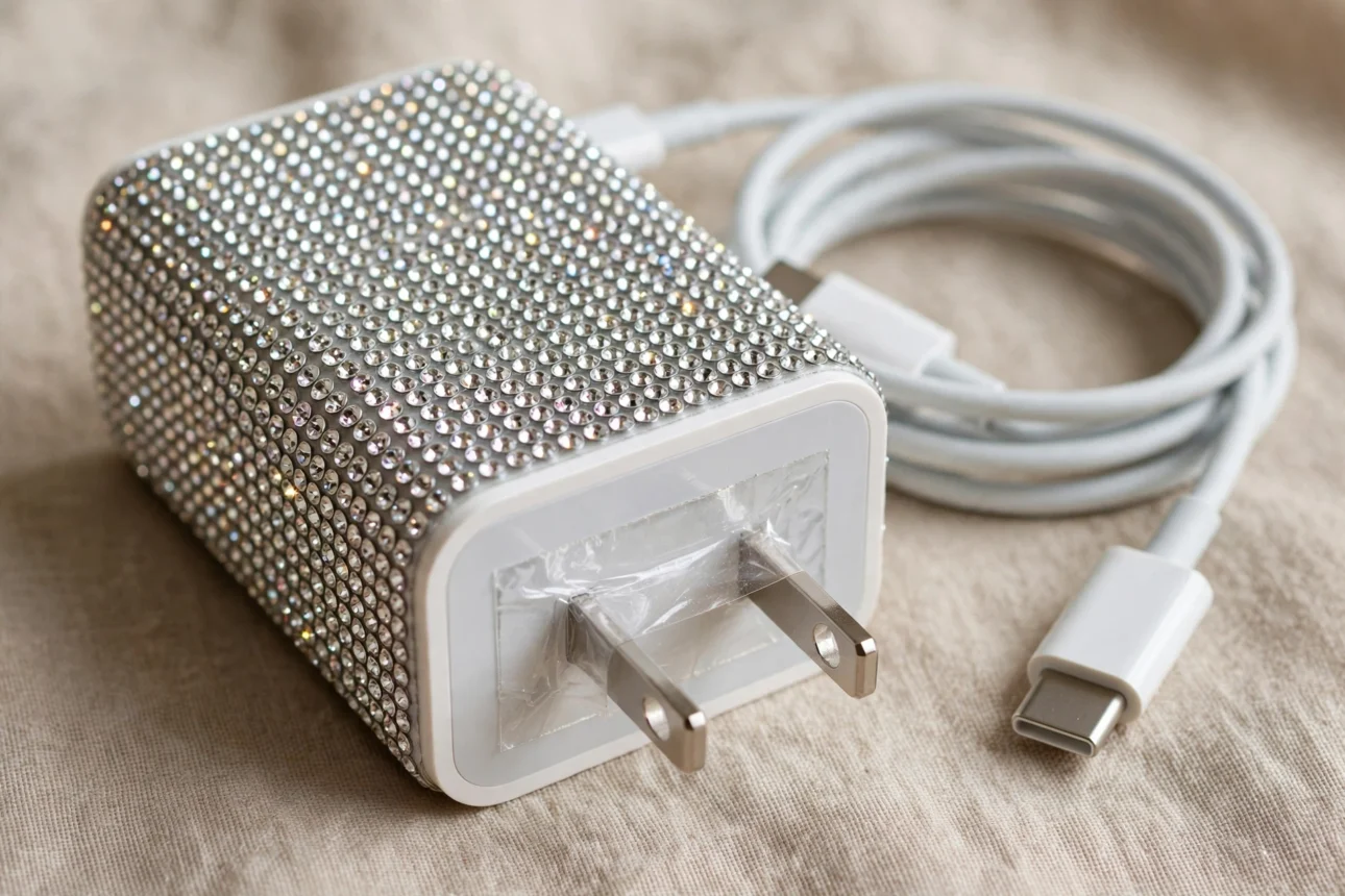 rhinestone_charger_closeup rhinestone charger closeup