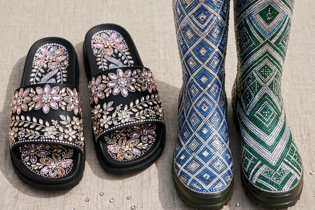 rhinestone_footwear_display rhinestone footwear display