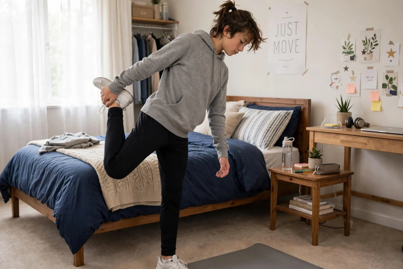 teen quad stretch