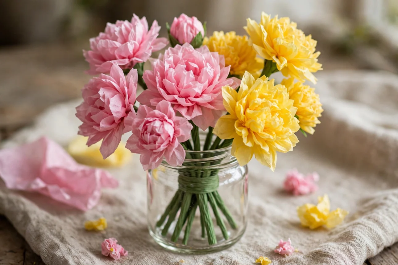 tissue_paper_flower_jar tissue paper flower jar