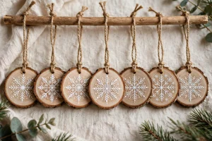 13 Best Ornaments to Make and Sell wood_slice_snowflake_ornaments