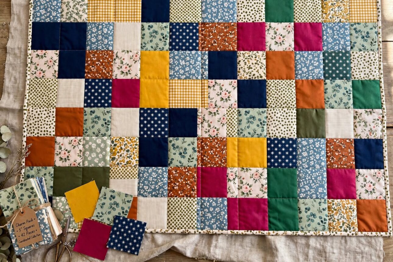 charm_pack_quilt_flatlay_1 charm pack quilt flatlay 1