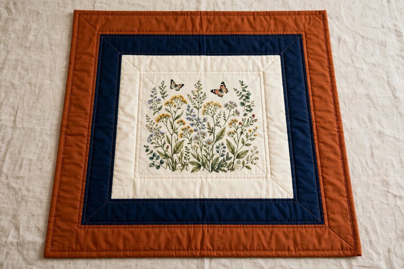 wildflower_quilt_flatlay wildflower quilt flatlay